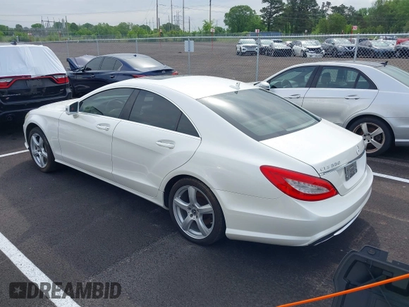 2013 Mercedes-Benz CLS-Class CLS 550 with VIN WDDLJ7DB2DA062813, listed as a IAAI auction lot 42124837 with 138,345 mi miles. Bid and sale history available at carsss.com. Image 3.