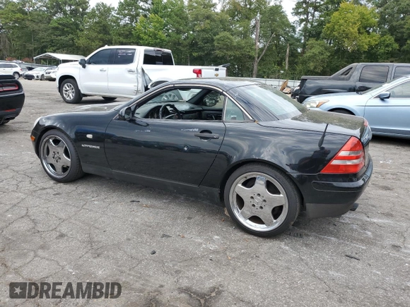 1998 Mercedes-Benz SLK-Class with VIN WDBKK47F3WF034409, listed as a Copart auction lot 71972994 with 203,772 mi miles and Salvage Title. Bid and sale history available at carsss.com. Image 2.