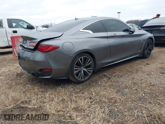 2018 Infiniti Q60 3.0t LUXE with VIN JN1EV7ELXJM392002, listed as a IAAI auction lot 41153596 with 51,369 mi miles. Bid and sale history available at carsss.com. Image 4.