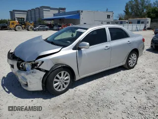 2009 Toyota Corolla with VIN JTDBL40E299062723, listed as a Copart auction lot 52899515 with 183,666 mi miles and Salvage Title. Bid and sale history available at carsss.com. Image 1.