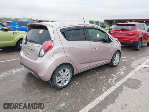 2013 Chevrolet Spark LS with VIN KL8CB6S97DC589891, listed as a IAAI auction lot 41909088 with 144,480 mi miles. Bid and sale history available at carsss.com. Image 4.
