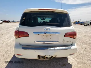 2015 Infiniti QX80 with VIN JN8AZ2NE9F9080739, listed as a Copart auction lot 57627165 with 155,836 mi miles and Salvage title. Bid and sale history available at DreamBid. Image 6.