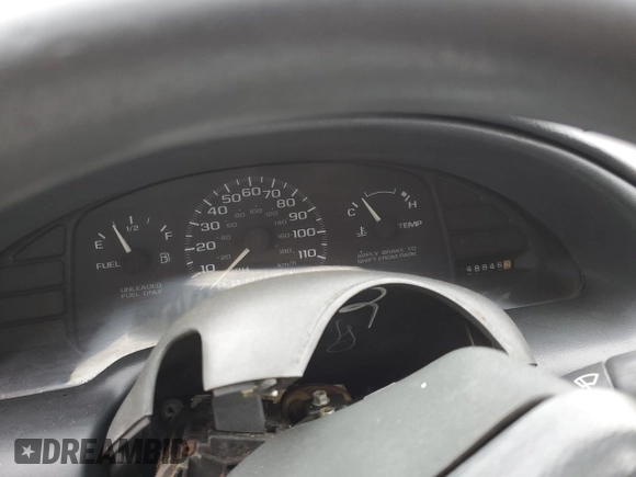 1998 Chevrolet Cavalier with VIN 1G1JC1244W7149473, listed as a Copart auction lot 80779404 with 48,846 mi miles and Salvage Title. Bid and sale history available at carsss.com. Image 9.