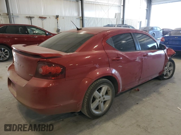 2012 Dodge Avenger SXT Plus with VIN 1C3CDZEG5CN185962, listed as a Copart auction lot 42545495 with 188,399 mi miles and Salvage Title. Bid and sale history available at carsss.com. Image 3.
