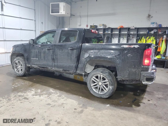 2021 Chevrolet Colorado 4WD Work Truck with VIN 1GCGTBENXM1287918, listed as a Copart auction lot 42219535 with 31,677 mi miles and Salvage Title. Bid and sale history available at carsss.com. Image 2.