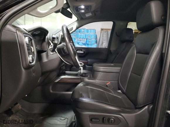 2019 GMC Sierra 1500 SLT with VIN 3GTU9DEL6KG281589, listed as a Copart auction lot 87168524 with 69,415 mi miles and Salvage Title. Bid and sale history available at carsss.com. Image 7.