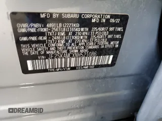 2022 Subaru Forester Wilderness with VIN JF2SKAMCXNH521086, listed as a Copart auction lot 61749005 with 42,228 mi miles and Salvage title. Bid and sale history available at DreamBid. Image 14.