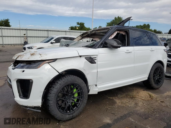 2019 Land Rover Range Rover Sport SVR with VIN SALWZ2SE7KA837743, listed as a Copart auction lot 71021264 with Not Provided miles and Salvage Title. Bid and sale history available at DreamBid. Image 1.