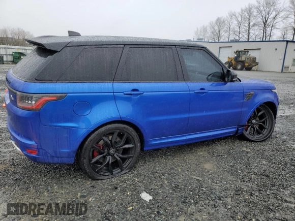 2019 Land Rover Range Rover Sport SVR with VIN SALWZ2SE2KA814838, listed as a Copart auction lot 45405035 with 74,674 mi miles and Salvage Title. Bid and sale history available at DreamBid. Image 3.
