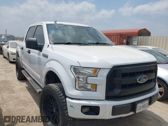 2017 Ford F-150 XL with VIN 1FTEW1CF1HKD11608, listed as a IAAI auction lot 42079355 with 217,275 mi miles. Bid and sale history available at carsss.com. Image 1.
