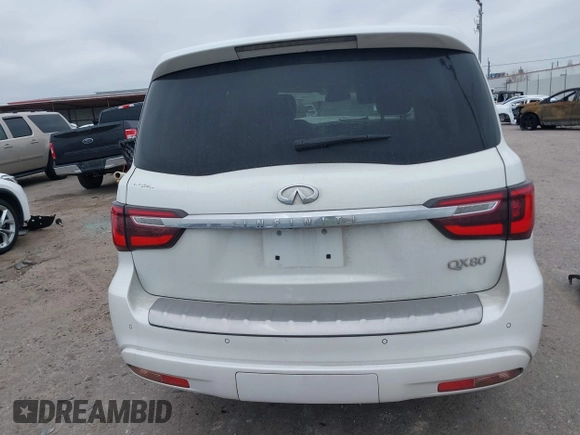 2018 Infiniti QX80 with VIN JN8AZ2NF5J9664640, listed as a IAAI auction lot 41379892 with 93,864 mi miles and . Bid and sale history available at DreamBid. Image 16.