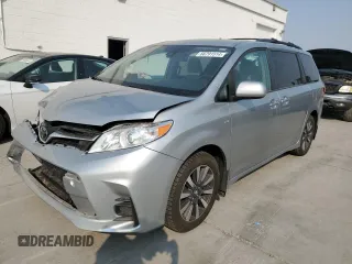 2019 Toyota Sienna LE with VIN 5TDJZ3DC4KS216224, listed as a Copart auction lot 66791514 with 90,306 mi miles and Salvage Title. Bid and sale history available at carsss.com. Image 1.