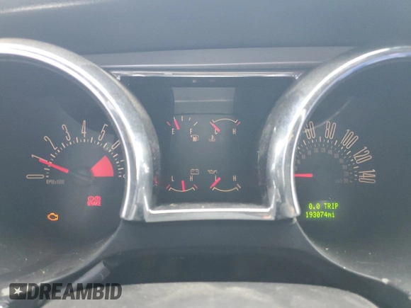 2007 Ford Mustang GT Deluxe с VIN 1ZVFT82H175203928, выставлен на аукционе Copart как лот 66132265 с пробегом 193 074 миль миль и Списание • Salvage title. История ставок и продаж доступна на DreamBid. Изображение 9.