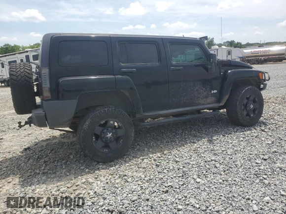 2007 Hummer H3 SUV z VIN 5GTDN13E278207901, wystawiony jako Copart lot #55413255 z przebiegiem 186 255 mil mil oraz Szkody całkowita. Historia ofert i sprzedaży dostępna na DreamBid. Obrazek 3.