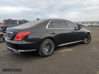 2017 Genesis G90 3.3T Premium with VIN KMHG34JA7HU025207, listed as a Copart auction lot 78141164 with 182,843 mi miles and Salvage Title. Bid and sale history available at carsss.com. Image 3.