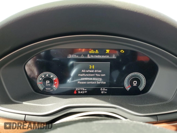 2021 Audi A5 Sportback Premium Plus z VIN WAUCBCF51MA040399, wystawiony jako Copart lot #80821984 z przebiegiem 25 779 mil mil oraz Szkoda całkowita • Salvage title. Historia ofert i sprzedaży dostępna na DreamBid. Obrazek 9.
