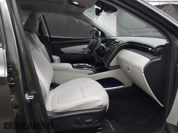 2023 Hyundai Tucson Limited with VIN 5NMJE3AE5PH248949, listed as a IAAI auction lot 42150329 with 16,499 mi miles and . Bid and sale history available at DreamBid. Image 5.