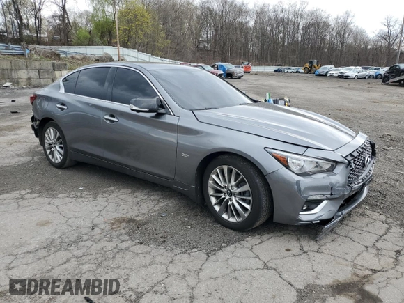 2019 Infiniti Q50 Luxe с VIN JN1EV7AR8KM594199, выставлен на аукционе Copart как лот 53190725 с пробегом 82 879 миль миль и Списание • Salvage title. История ставок и продаж доступна на DreamBid. Изображение 4.