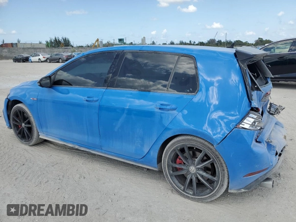 2019 Volkswagen Golf GTI S with VIN 3VW5T7AU8KM015673, listed as a Copart auction lot 53748305 with 50,654 mi miles and Salvage Title. Bid and sale history available at carsss.com. Image 2.