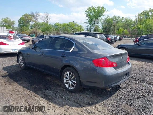 2012 Infiniti G25 Sedan x with VIN JN1DV6AR7CM730491, listed as a IAAI auction lot 42157655 with Not Provided miles. Bid and sale history available at carsss.com. Image 3.