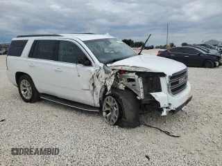 2017 GMC Yukon SLT with VIN 1GKS1BKCXHR268977, listed as a Copart auction lot 70620484 with 0 mi miles and Salvage Title. Bid and sale history available at carsss.com. Image 4.