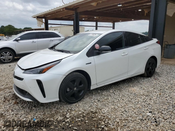 2021 Toyota Prius L Eco with VIN JTDKAMFU4M3129824, listed as a Copart auction lot 57788635 with 38,556 mi miles and Salvage title. Bid and sale history available at DreamBid. Image 1.