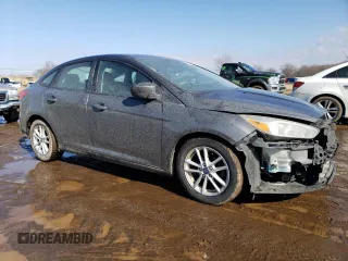 2018 Ford Focus SE with VIN 1FADP3F27JL315102, listed as a Copart auction lot 46786605 with 87,951 mi miles and Salvage Title. Bid and sale history available at carsss.com. Image 4.