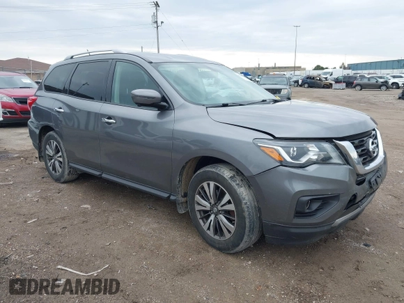 2017 Nissan Pathfinder SV with VIN 5N1DR2MM0HC655538, listed as a IAAI auction lot 42083473 with 92,796 mi miles and . Bid and sale history available at DreamBid. Image 1.