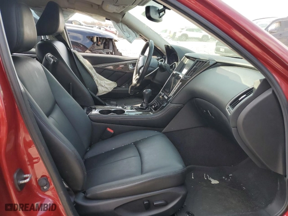 2015 Infiniti Q50 with VIN JN1BV7AP0FM358492, listed as a Copart auction lot 47138425 with 0 mi miles and Salvage Title. Bid and sale history available at carsss.com. Image 7.