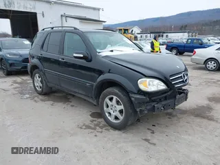 2004 Mercedes-Benz M 500 with VIN 4JGAB75E34A459997, listed as a IAAI auction lot 41543330 with 194,036 mi miles and . Bid and sale history available at DreamBid. Image 1.