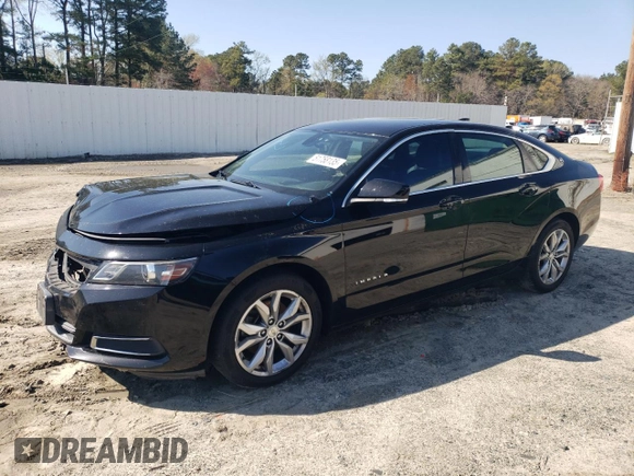 2017 Chevrolet Impala LT with VIN 2G1105S30H9160382, listed as a Copart auction lot 51758135 with 284,970 mi miles and Salvage Title. Bid and sale history available at DreamBid. Image 1.