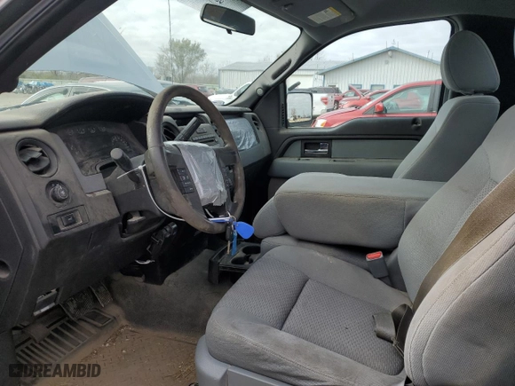 2013 Ford F-150 XL with VIN 1FTNF1EF4DKF95257, listed as a Copart auction lot 80302774 with 87,929 mi miles and Salvage Title. Bid and sale history available at carsss.com. Image 7.