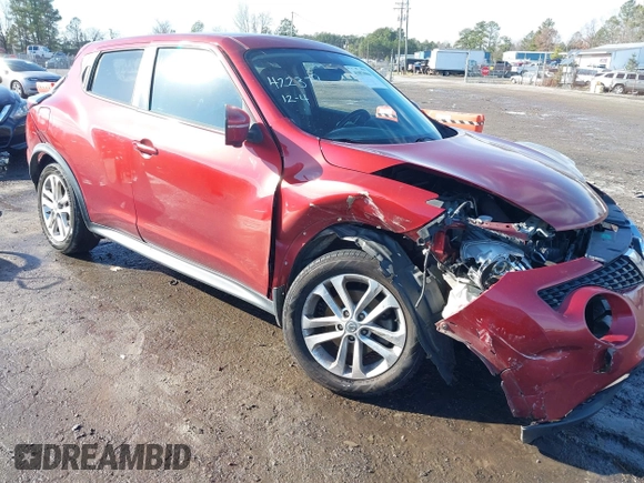2015 Nissan Juke S with VIN JN8AF5MR9FT509735, listed as a IAAI auction lot 41053066 with 95,833 mi miles. Bid and sale history available at carsss.com. Image 6.