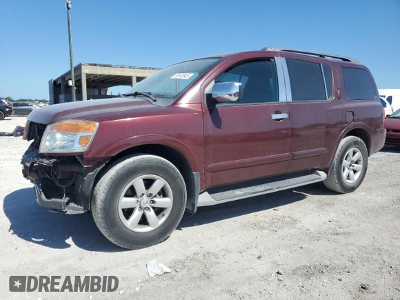 2011 Nissan Armada SV with VIN 5N1BA0ND6BN617499, listed as a Copart auction lot 52533945 with 158,645 mi miles and Salvage Title. Bid and sale history available at DreamBid. Image 1.