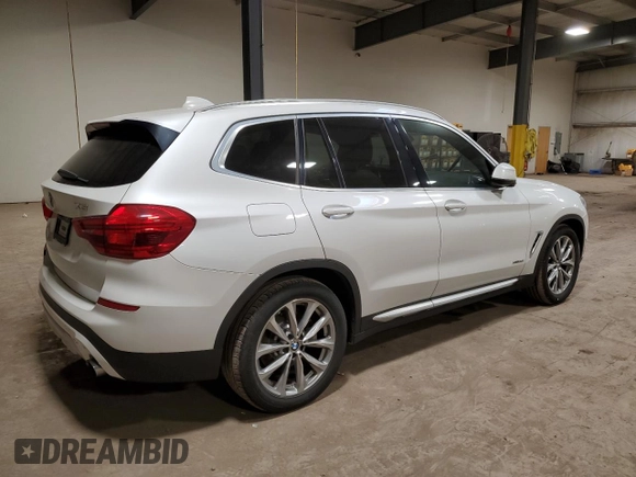 2018 BMW X3 xDrive30i with VIN 5UXTR9C51JLD63567, listed as a Copart auction lot 46404005 with 103,037 mi miles and Clean Title. Bid and sale history available at carsss.com. Image 3.