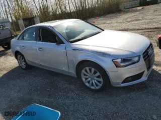 2013 Audi A4 Premium with VIN WAUBFAFL4DA159793, listed as a Copart auction lot 51822465 with 58,807 mi miles and Salvage Title. Bid and sale history available at carsss.com. Image 4.