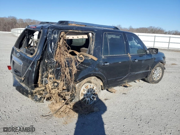 2014 Ford Expedition Limited with VIN 1FMJU2A51EEF35990, listed as a Copart auction lot 87838575 with 0 mi miles and Non Repairable. Bid and sale history available at carsss.com. Image 3.