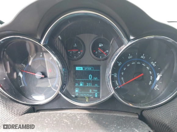 2014 Chevrolet Cruze 1LT with VIN 1G1PC5SB3E7203425, listed as a IAAI auction lot 38003251 with 167,575 mi miles. Bid and sale history available at carsss.com. Image 7.