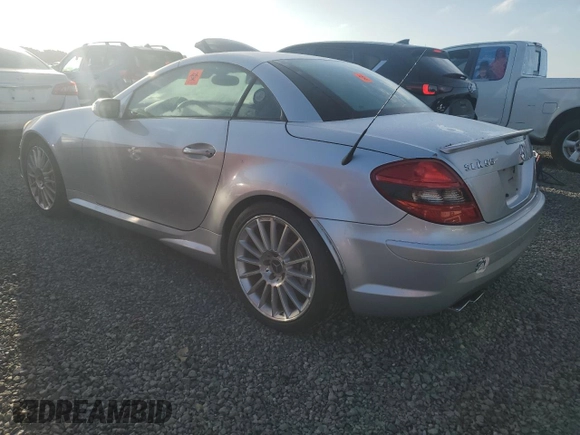 2005 Mercedes-Benz SLK-Class 5.5L AMG with VIN WDBWK73FX5F054969, listed as a Copart auction lot 74960714 with 0 mi miles and Non Repairable. Bid and sale history available at carsss.com. Image 2.
