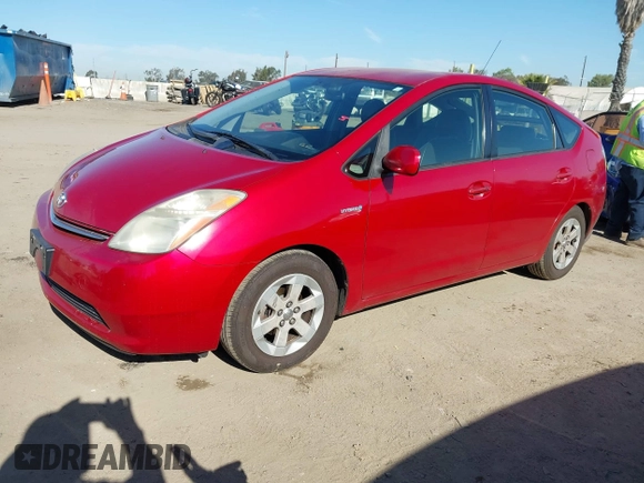 2007 Toyota Prius with VIN JTDKB20U777675640, listed as a IAAI auction lot 42021455 with 153,556 mi miles and . Bid and sale history available at carsss.com. Image 2.