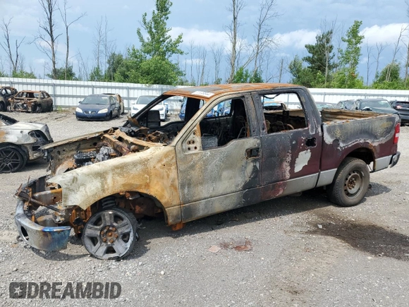 2006 Ford F-150 XLT with VIN 1FTRW14W76FB35976, listed as a Copart auction lot 61838844 with 0 mi miles and Salvage Title. Bid and sale history available at carsss.com. Image 1.