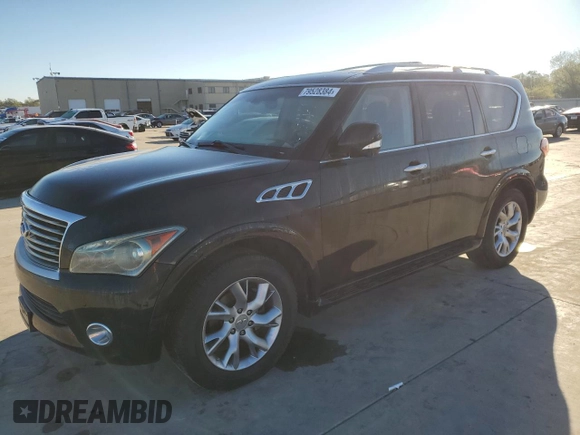 2011 Infiniti QX56 8-passenger with VIN JN8AZ2NCXB9301211, listed as a Copart auction lot 79528384 with 182,860 mi miles and Clean Title. Bid and sale history available at carsss.com. Image 1.