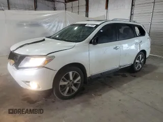 2015 Nissan Pathfinder SL with VIN 5N1AR2MM9FC707815, listed as a Copart auction lot 58073905 with 96,821 mi miles and Salvage title. Bid and sale history available at DreamBid. Image 1.