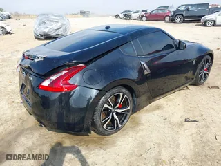 2020 Nissan 370Z Coupe with VIN JN1AZ4EH2LM822220, listed as a IAAI auction lot 41500687 with 36,261 mi miles. Bid and sale history available at carsss.com. Image 4.