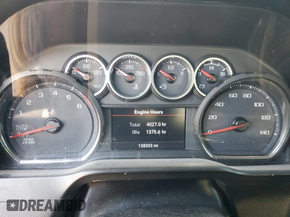 2020 Chevrolet Silverado 1500 LT with VIN 3GCUYDED2LG235951, listed as a Copart auction lot 47885275 with 138,303 mi miles and Salvage Title. Bid and sale history available at DreamBid. Image 9.