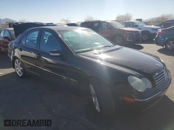 2003 Mercedes-Benz C 230 Kompressor with VIN WDBRF40J73A526306, listed as a Copart auction lot 45041735 with 94,641 mi miles and Salvage Title. Bid and sale history available at DreamBid. Image 4.