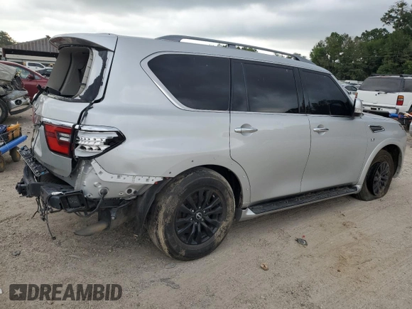 2022 Nissan Armada SV with VIN JN8AY2AC2N9160874, listed as a Copart auction lot 60125774 with 50,923 mi miles and Salvage Title. Bid and sale history available at carsss.com. Image 3.