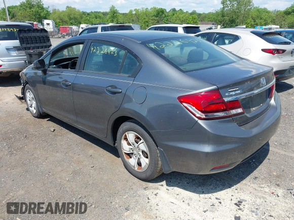 2013 Honda Civic LX with VIN 2HGFB2F58DH550407, listed as a IAAI auction lot 42226423 with 152,007 mi miles and . Bid and sale history available at DreamBid. Image 3.