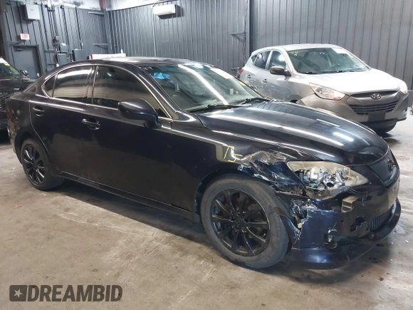 2007 Lexus IS 250 with VIN JTHCK262872012888, listed as a IAAI auction lot 42095706 with 218,936 mi miles. Bid and sale history available at carsss.com. Image 6.