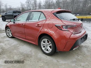 2019 Toyota Corolla Hatchback SE with VIN JTNK4RBE9K3043422, listed as a Copart auction lot 45981015 with 90,124 mi miles and Salvage Title. Bid and sale history available at carsss.com. Image 2.